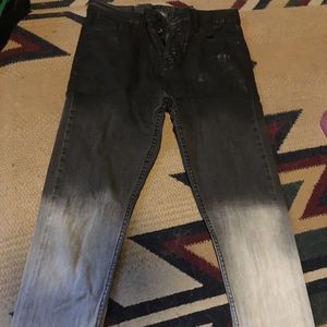 Hot Topic Rude Black ombré jeans